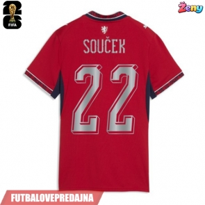 Lacne Ženy Futbalové dres Česká republika Tomas Soucek #22 MS 2026 Krátky Rukáv - Domáci